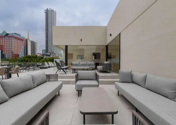 Apartamento 301 Std A Capitalia Juarez Urban With Balcony Gym